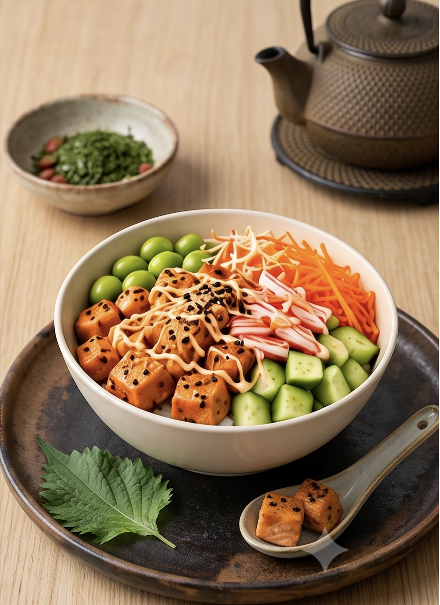 Sushi Reis Bowl Lachs